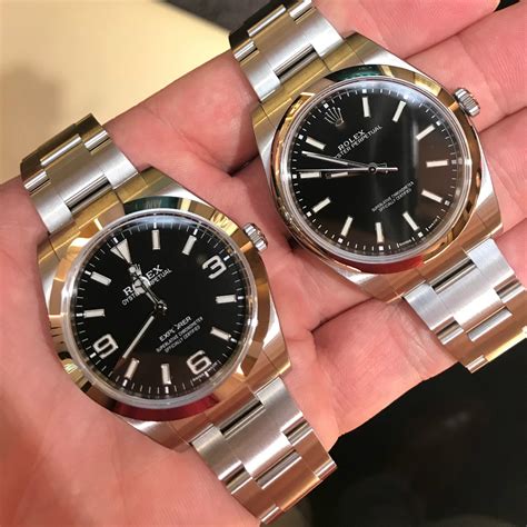 rolex op 39 vs explorer|Rolex oyster perpetual size chart.